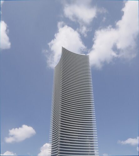 Parametric Building 1c4 3D model 7
