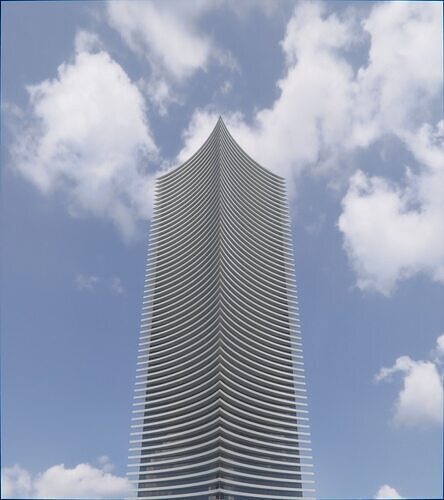 Parametric Building 1c4 3D model 5