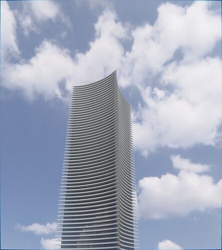 Parametric Building 1c4 3D model 6