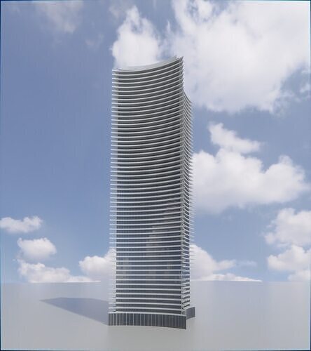 Parametric Building 1c4 3D model 3