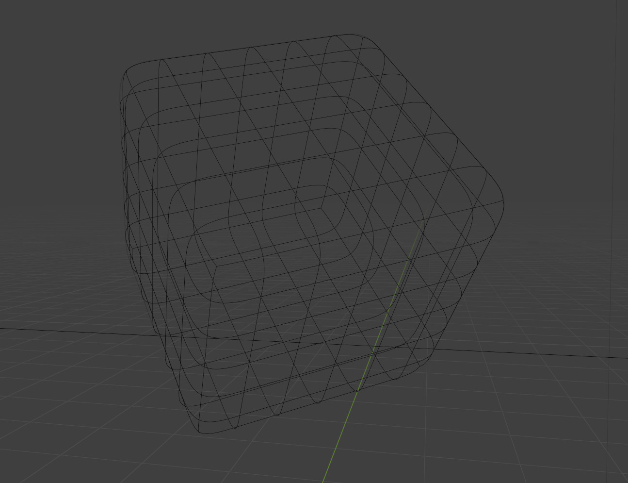 Jello Cube Falling Simulation - Blender Free 3D model_6