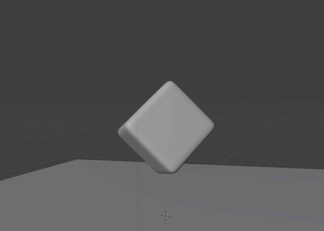 Jello Cube Falling Simulation - Blender Free 3D model_5