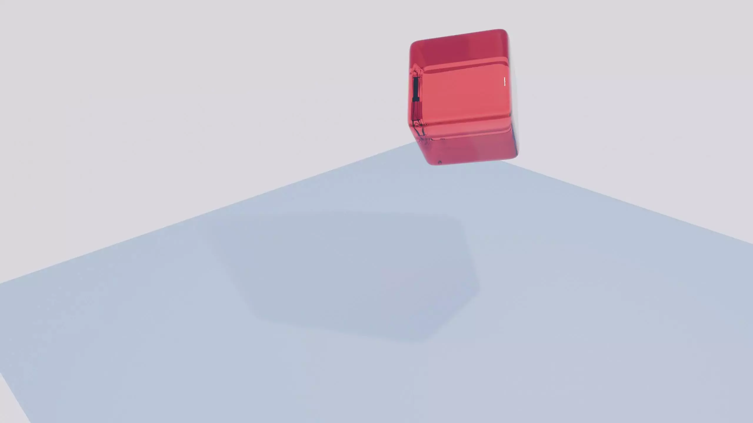 Jello Cube Falling Simulation - Blender Free 3D model_0