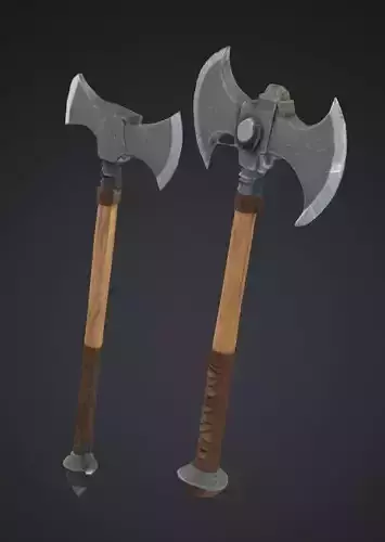 low poly axe duo pack