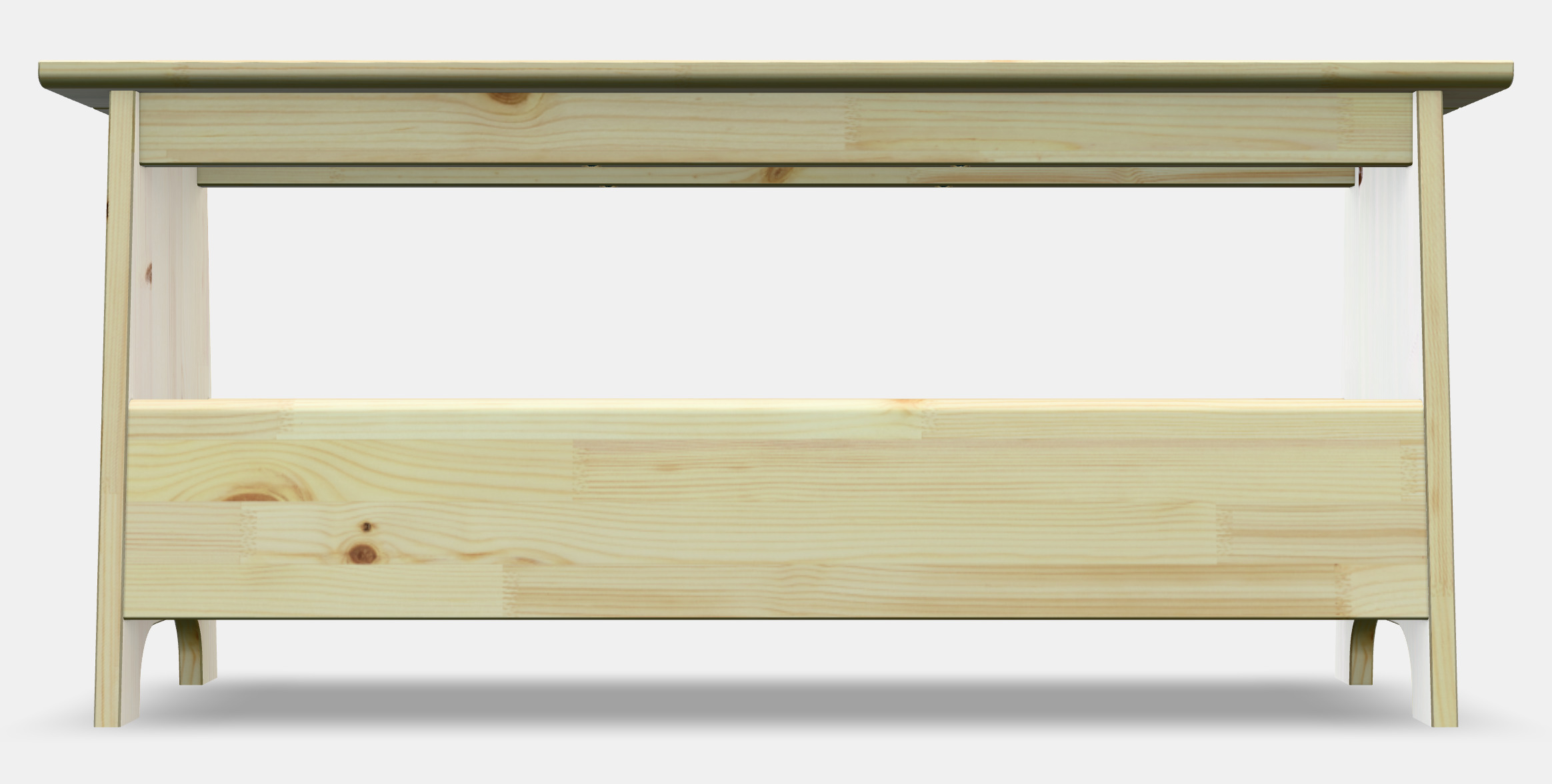 PERJOHAN Bench with storage Low-poly 3D model_13