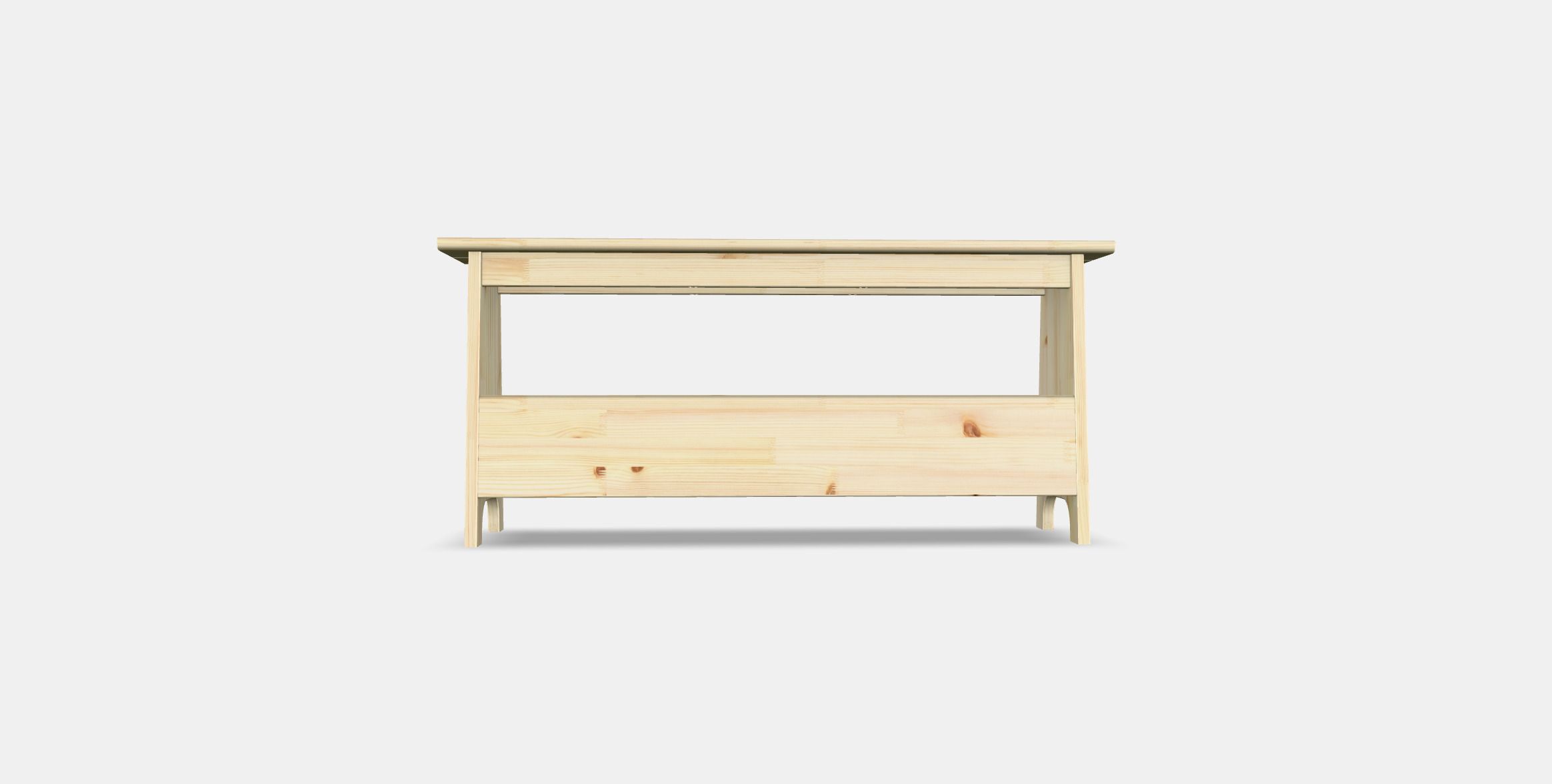 PERJOHAN Bench with storage Low-poly 3D model_12