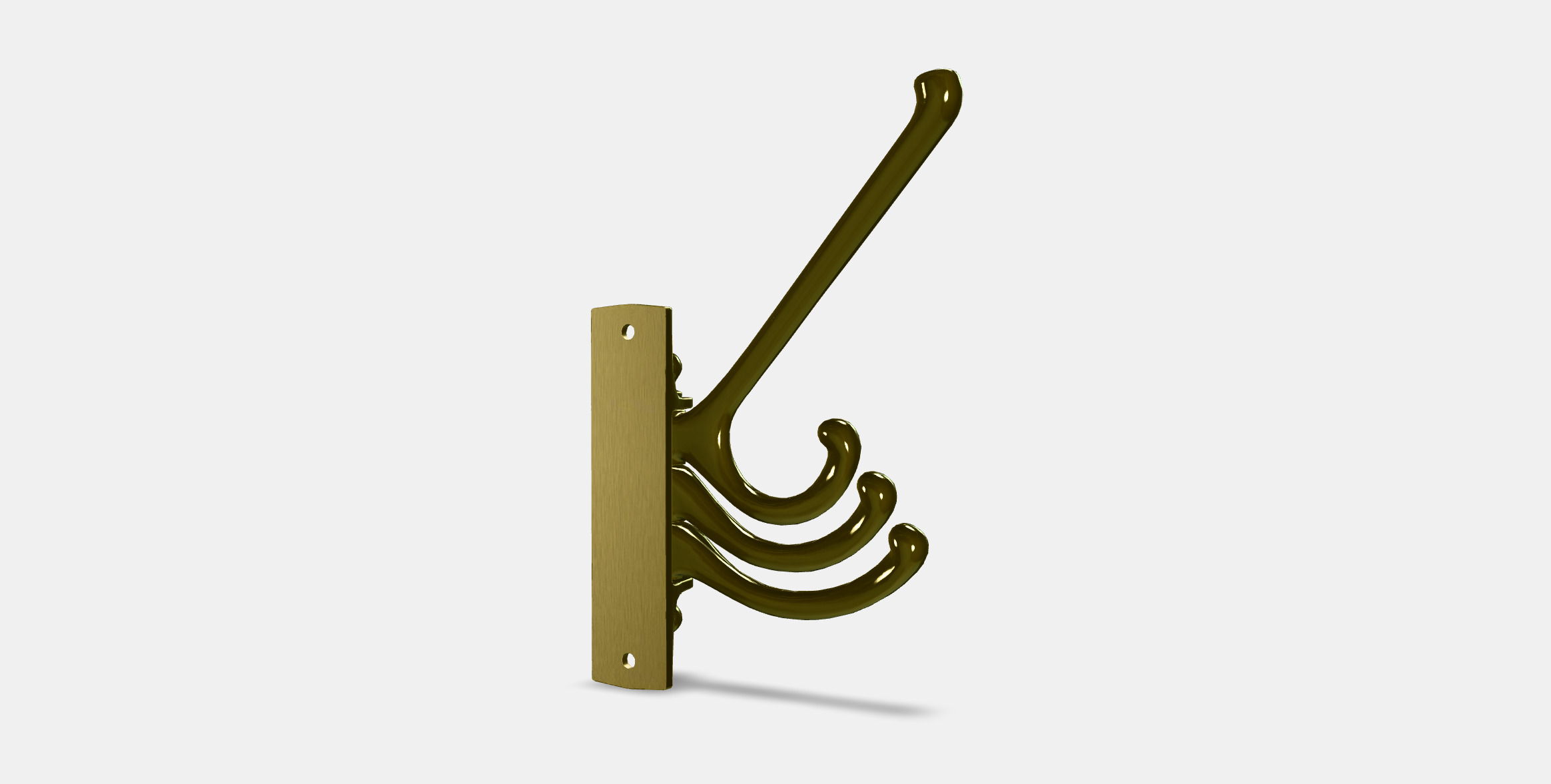 KAMPIG 3-armed swivel hook Low-poly 3D model_8