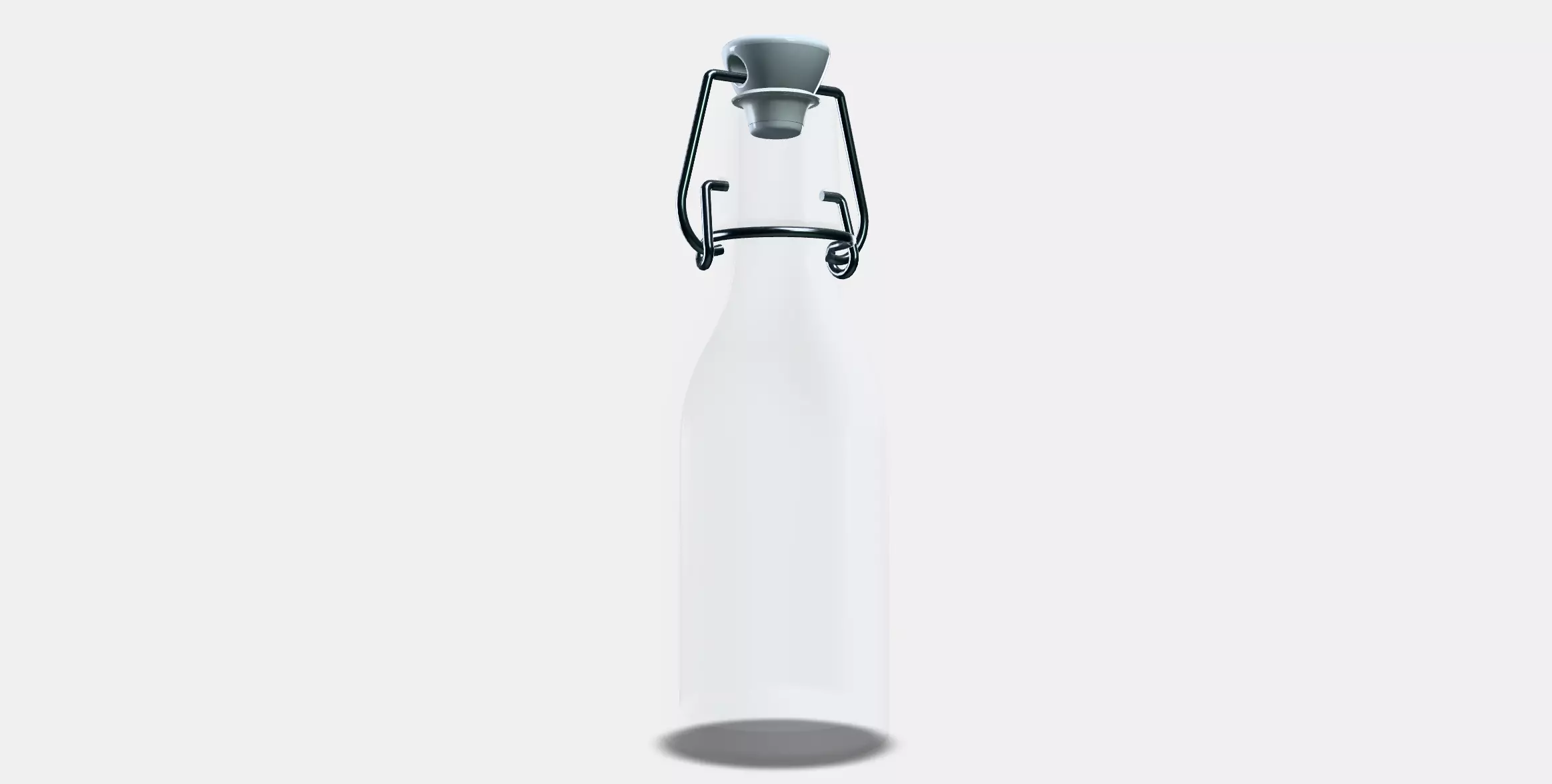 KORKEN Bottle with stopper Low-poly 3D model