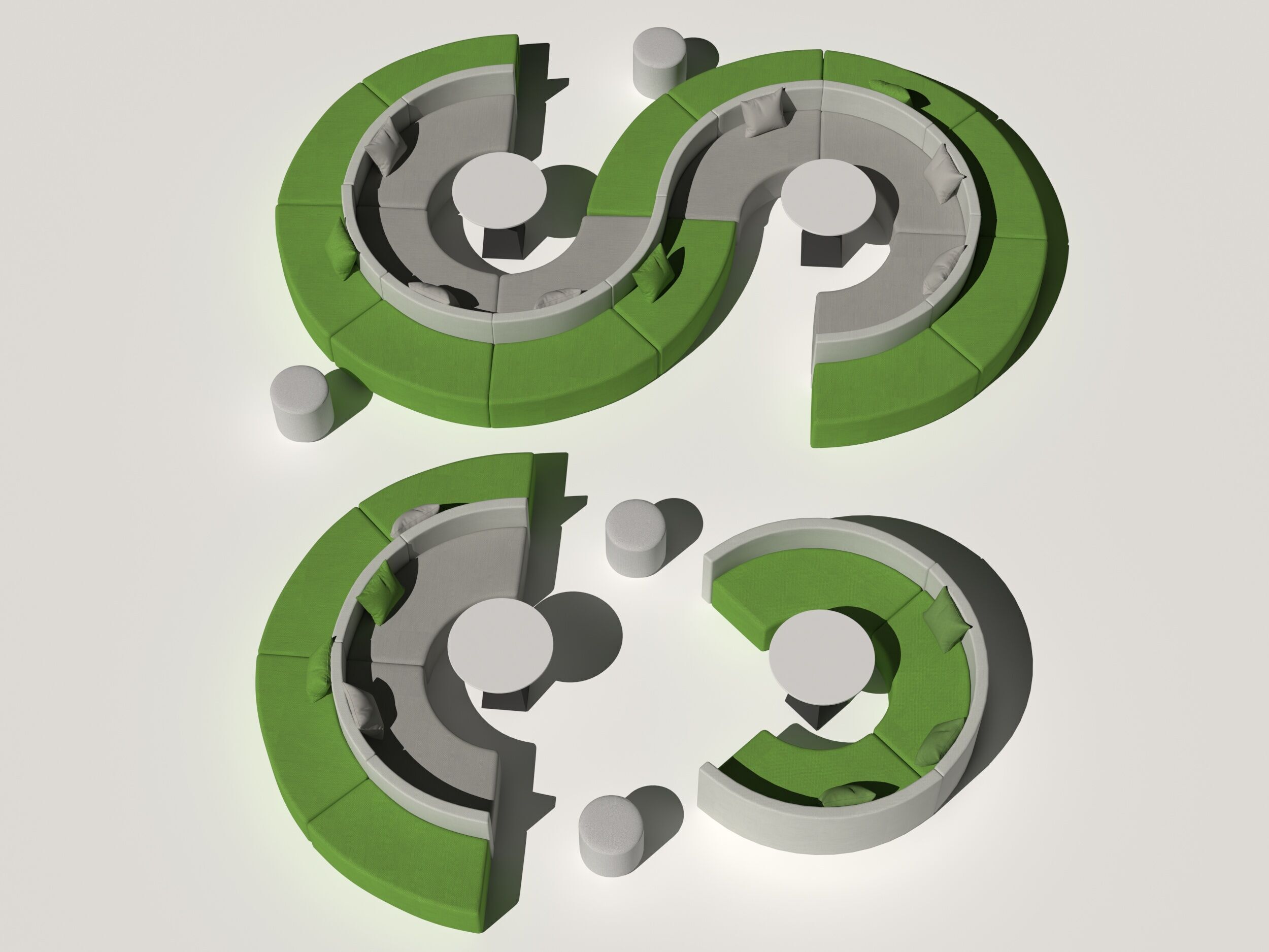 Office Sofa 3D model_3