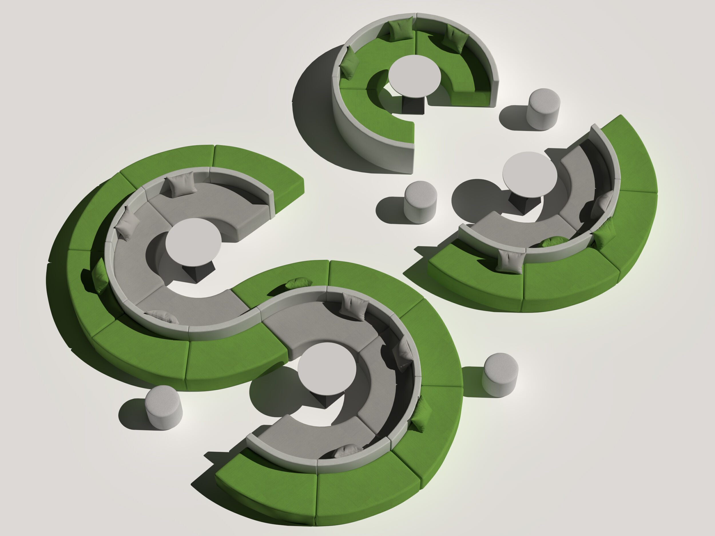 Office Sofa 3D model_4