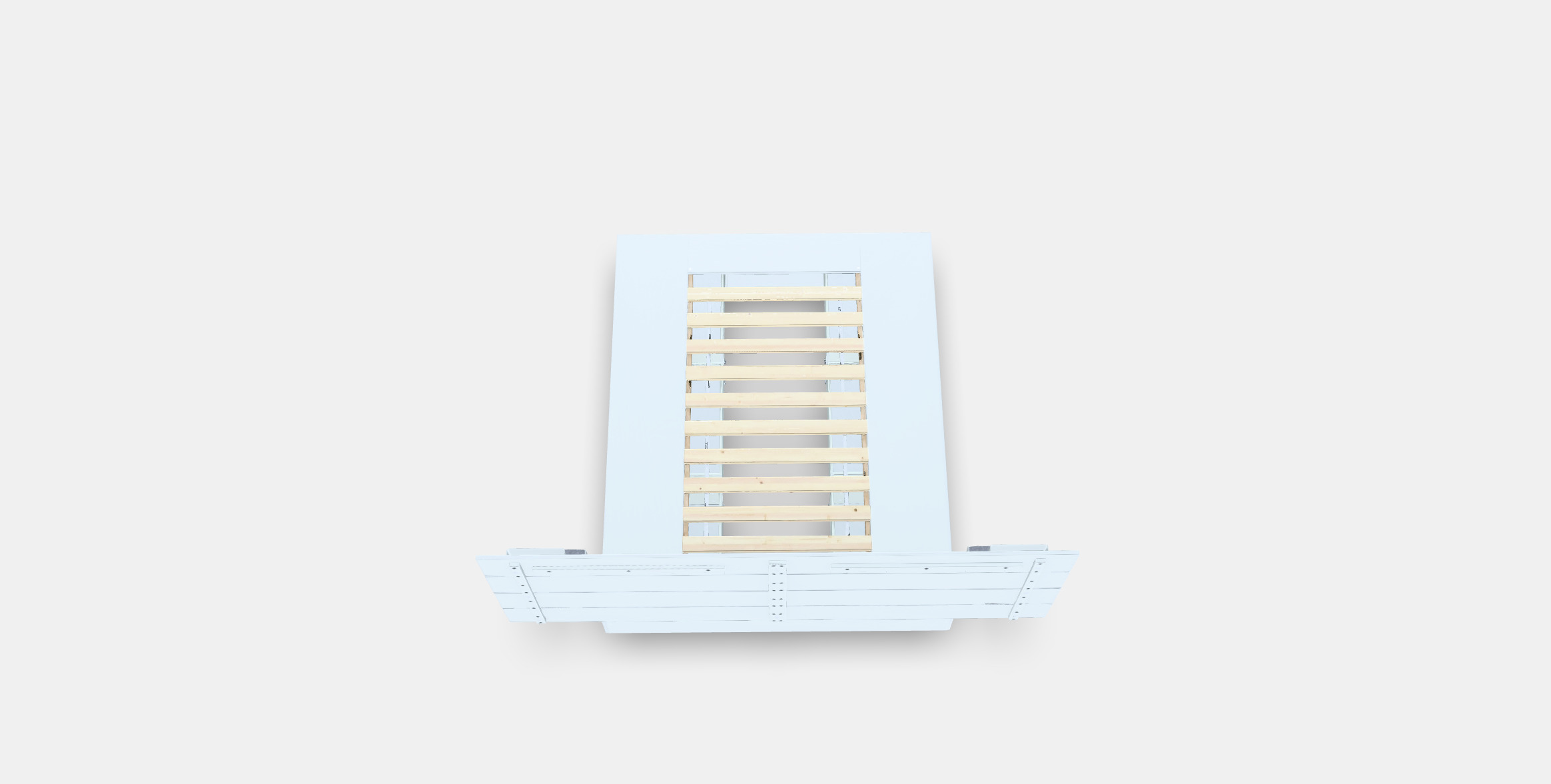 NORDLI Bed frame w storage and headboard Low-poly 3D model_3