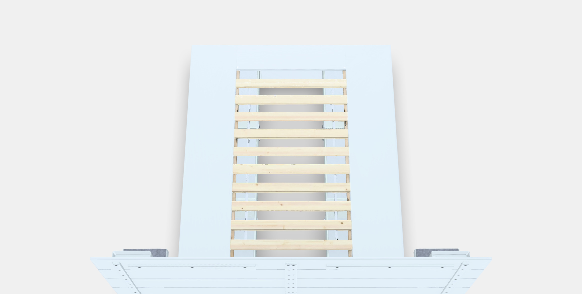 NORDLI Bed frame w storage and headboard Low-poly 3D model_4