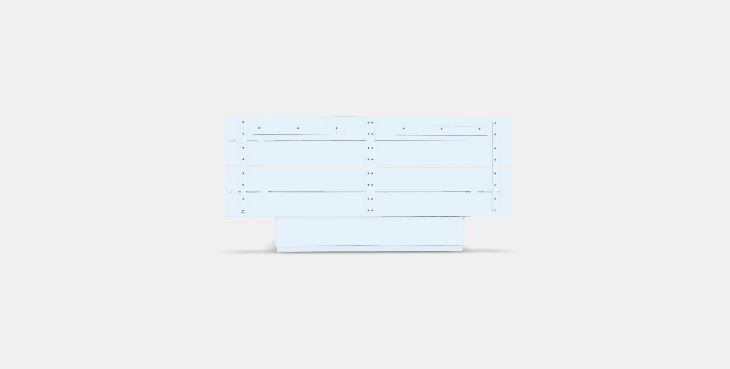 NORDLI Bed frame w storage and headboard Low-poly 3D model_14