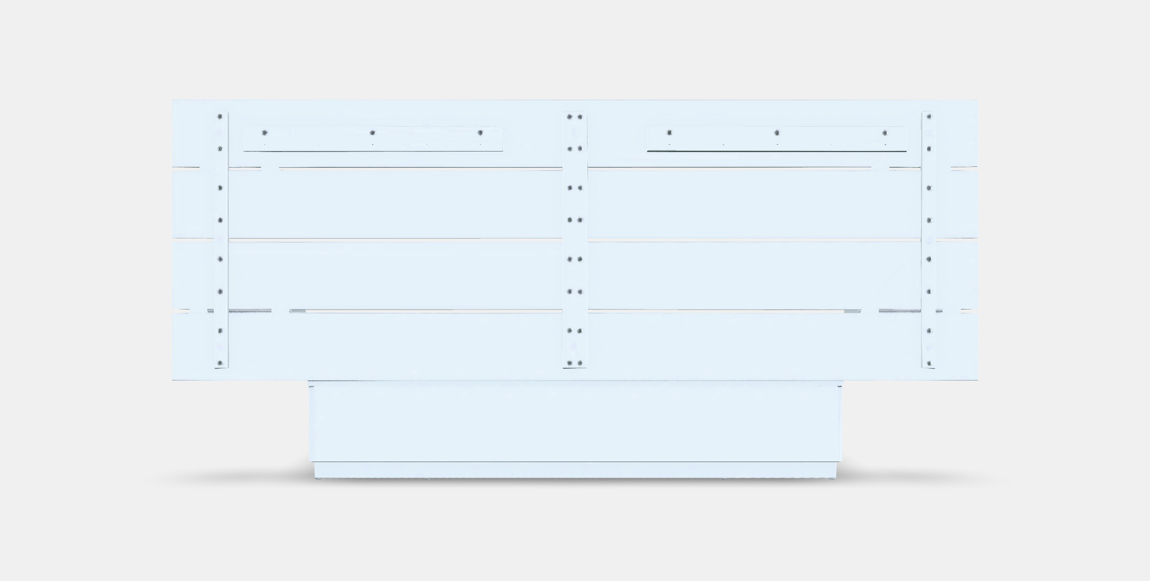 NORDLI Bed frame w storage and headboard Low-poly 3D model_15