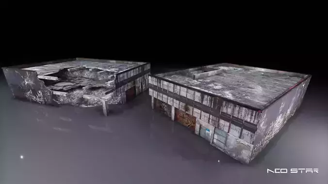 Destroyed Parking Garage