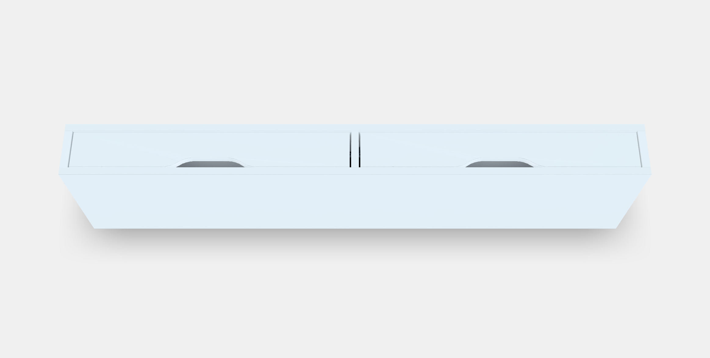 EKBY ALEX Shelf with drawers 3D model_4