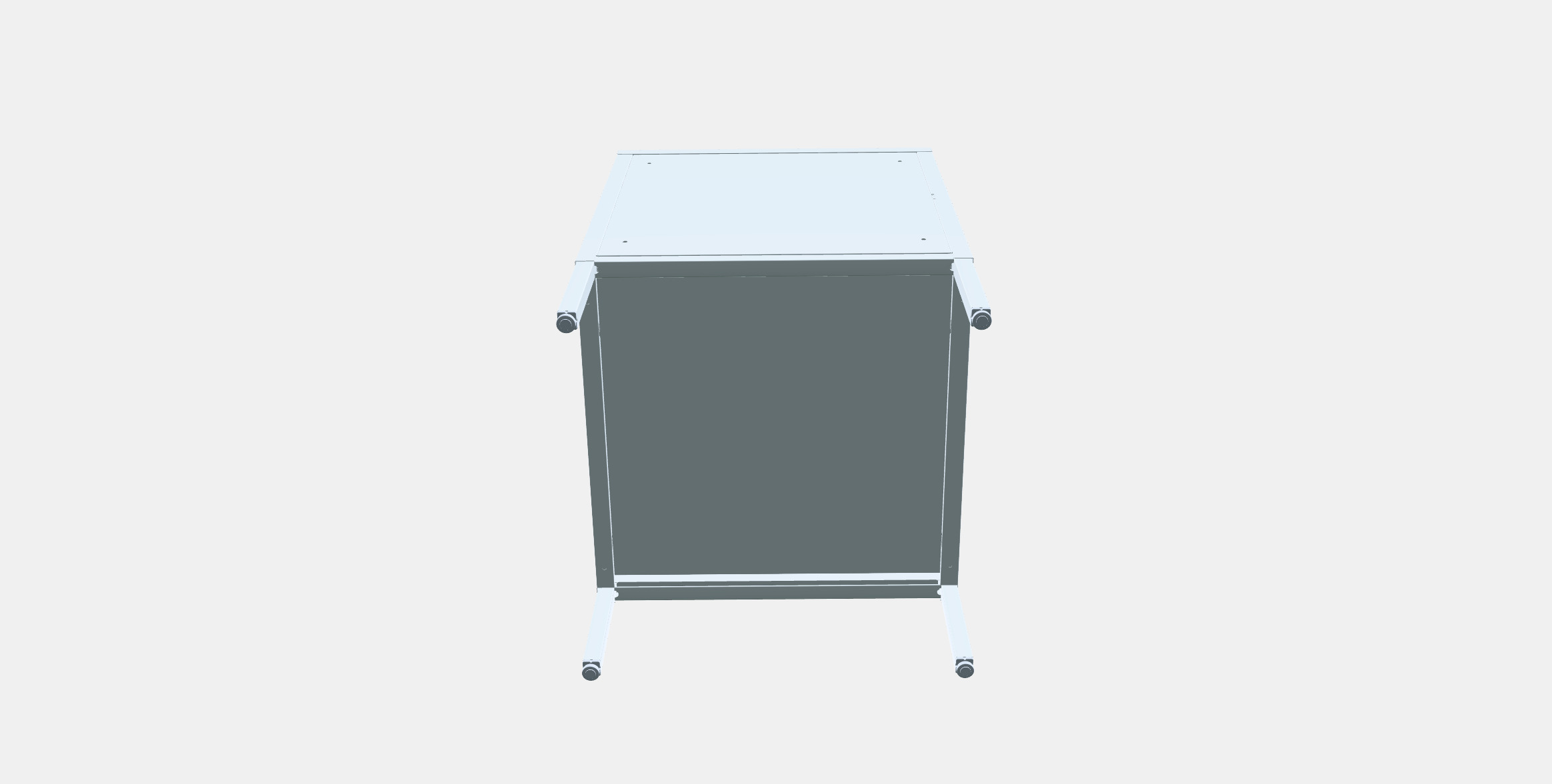 HALLAN Storage combination with doors 3D model_7