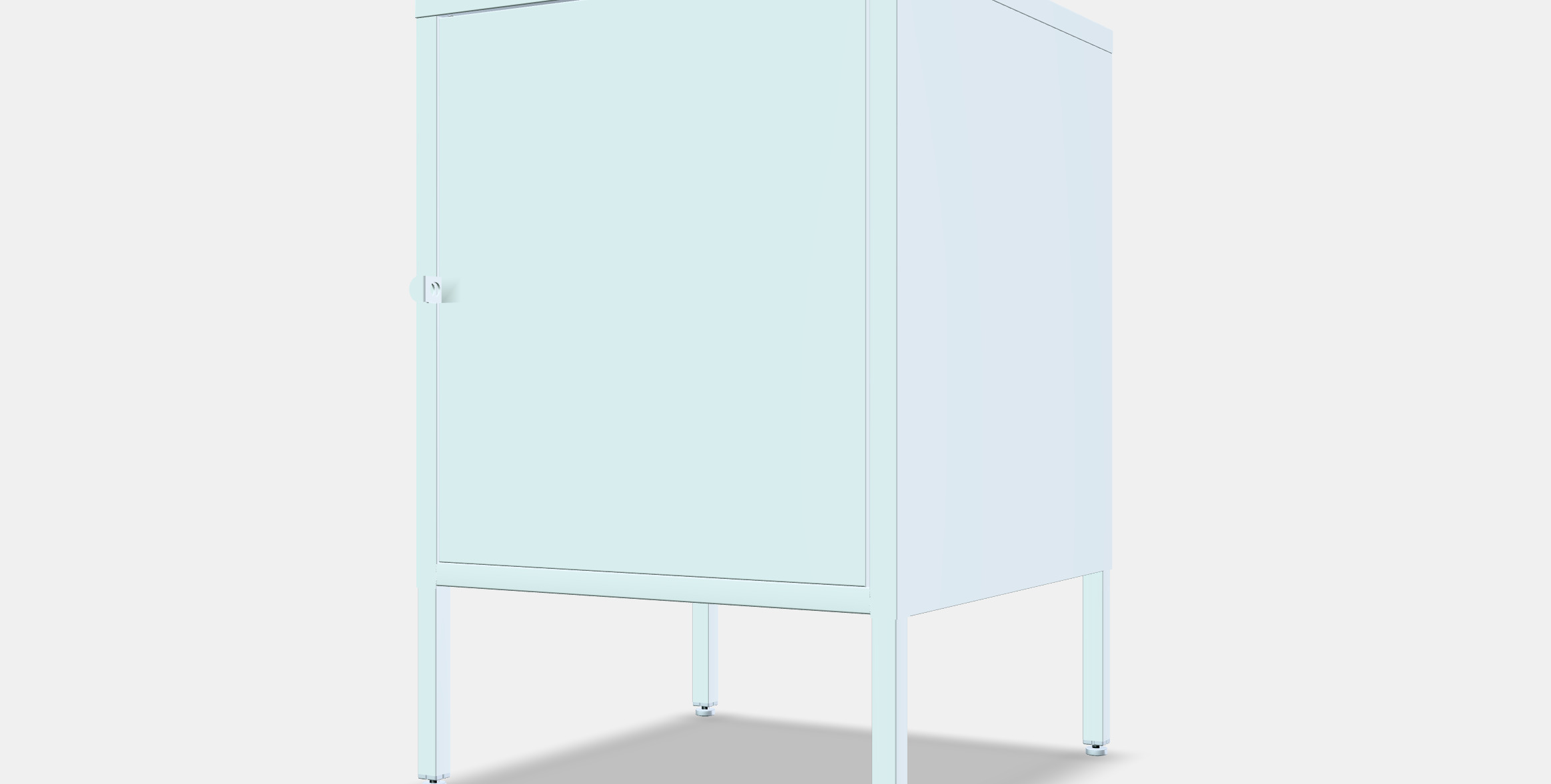 HALLAN Storage combination with doors 3D model_13