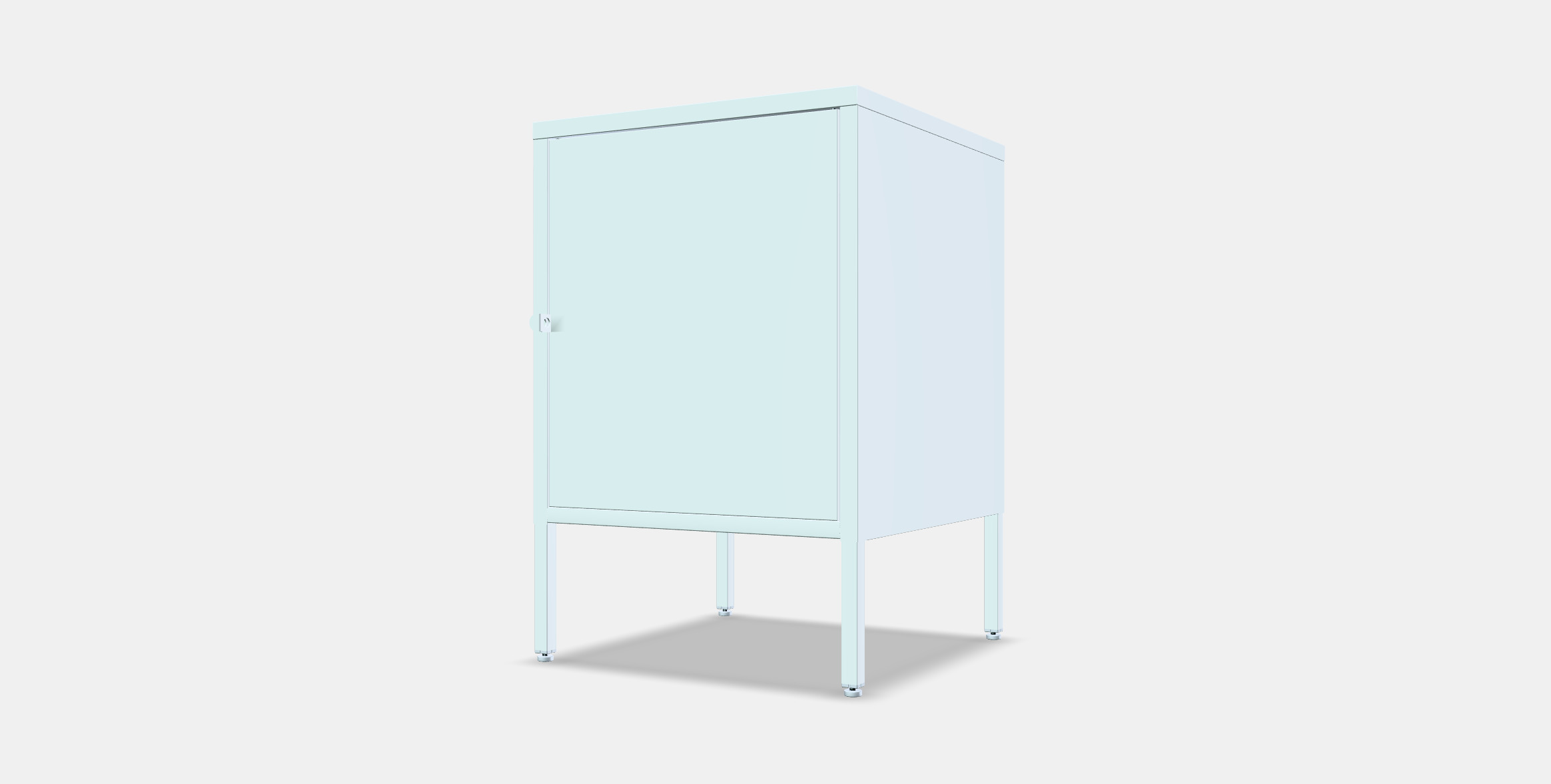 HALLAN Storage combination with doors 3D model_12