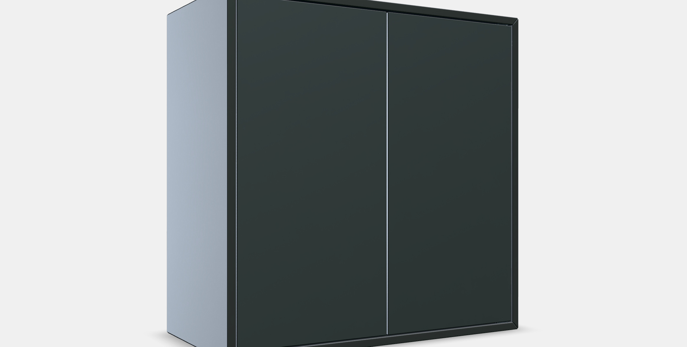 EKET Cabinet w 2 doors and 1 shelf Low-poly 3D model_9
