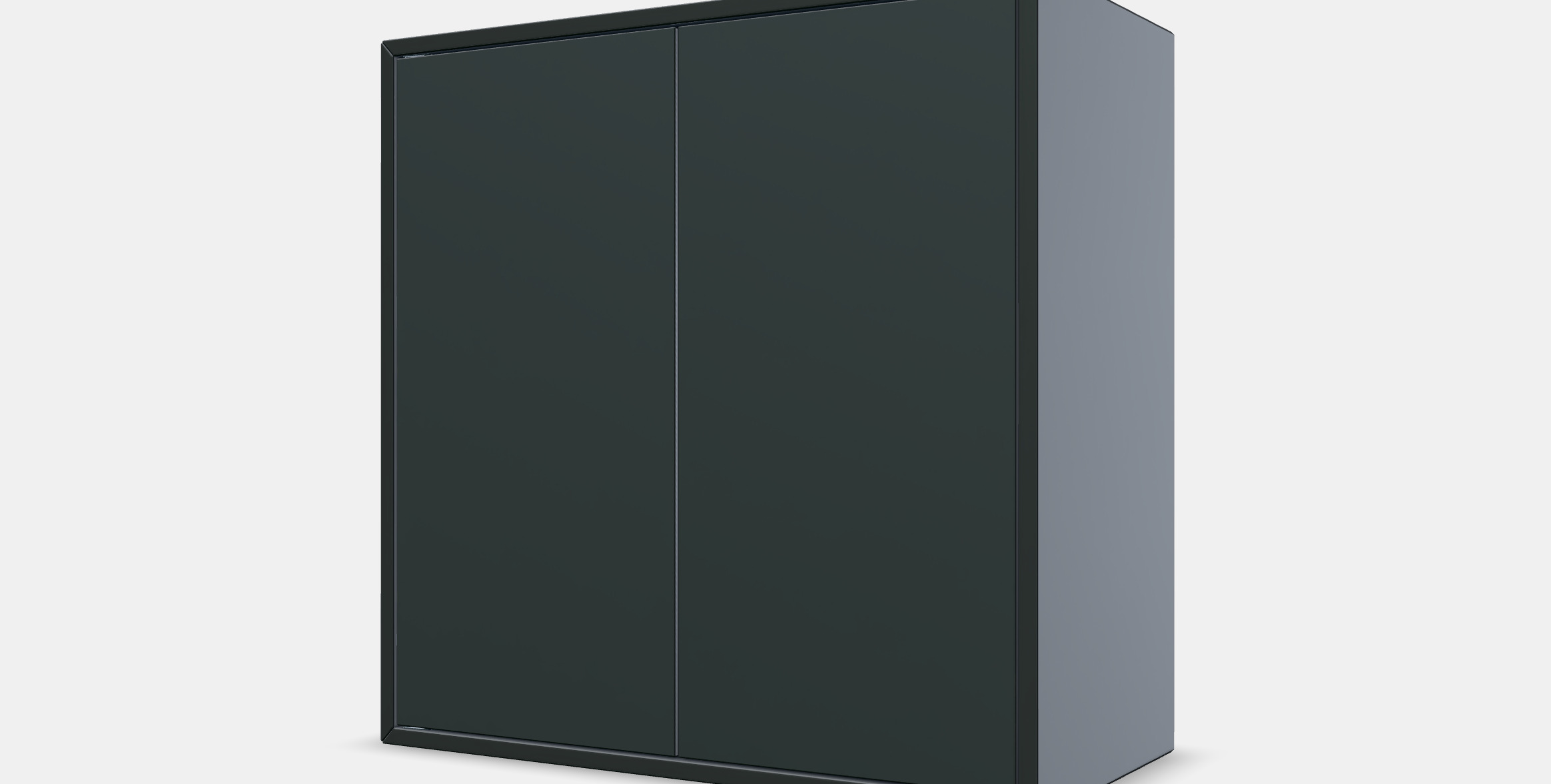 EKET Cabinet w 2 doors and 1 shelf Low-poly 3D model_13