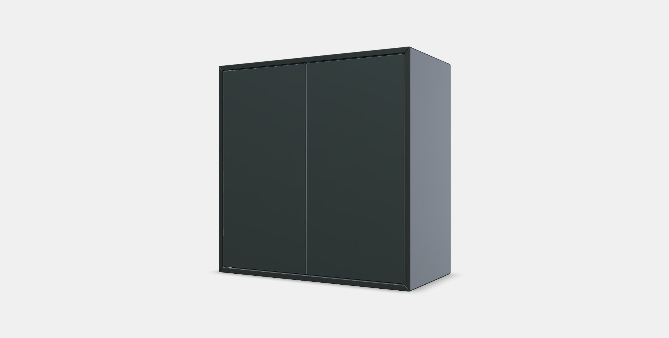 EKET Cabinet w 2 doors and 1 shelf Low-poly 3D model_12