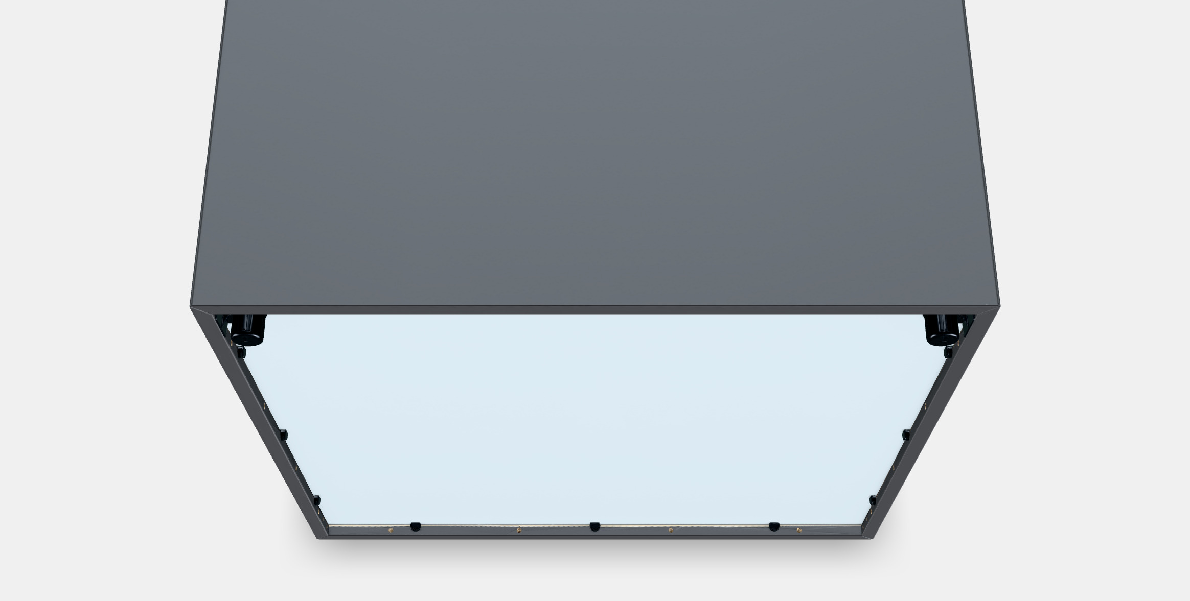 EKET Cabinet w 2 doors and 1 shelf Low-poly 3D model_2