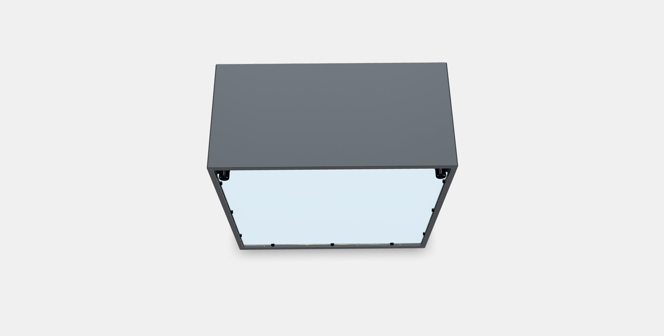 EKET Cabinet w 2 doors and 1 shelf Low-poly 3D model_4