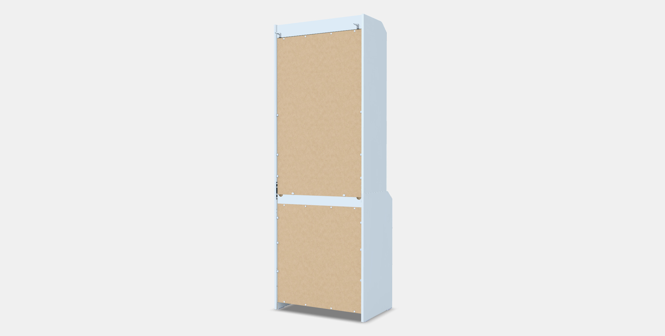 HAUGA Open wardrobe with 3 drawers 3D model_4