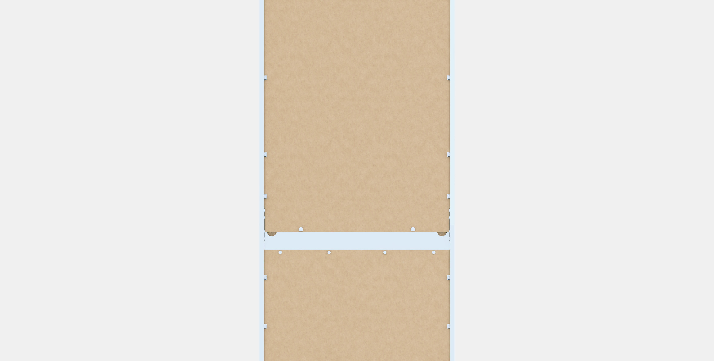 HAUGA Open wardrobe with 3 drawers 3D model_15