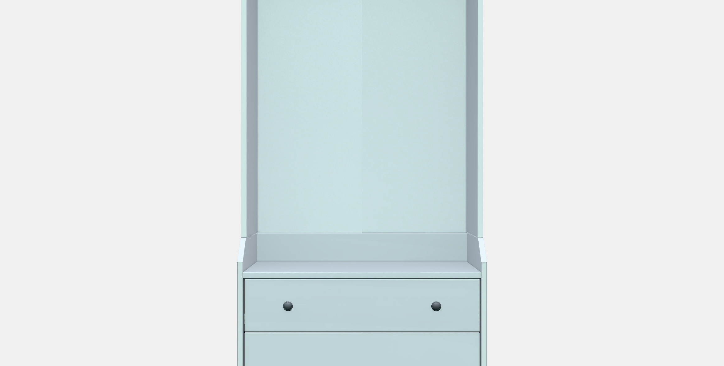 HAUGA Open wardrobe with 3 drawers 3D model_11