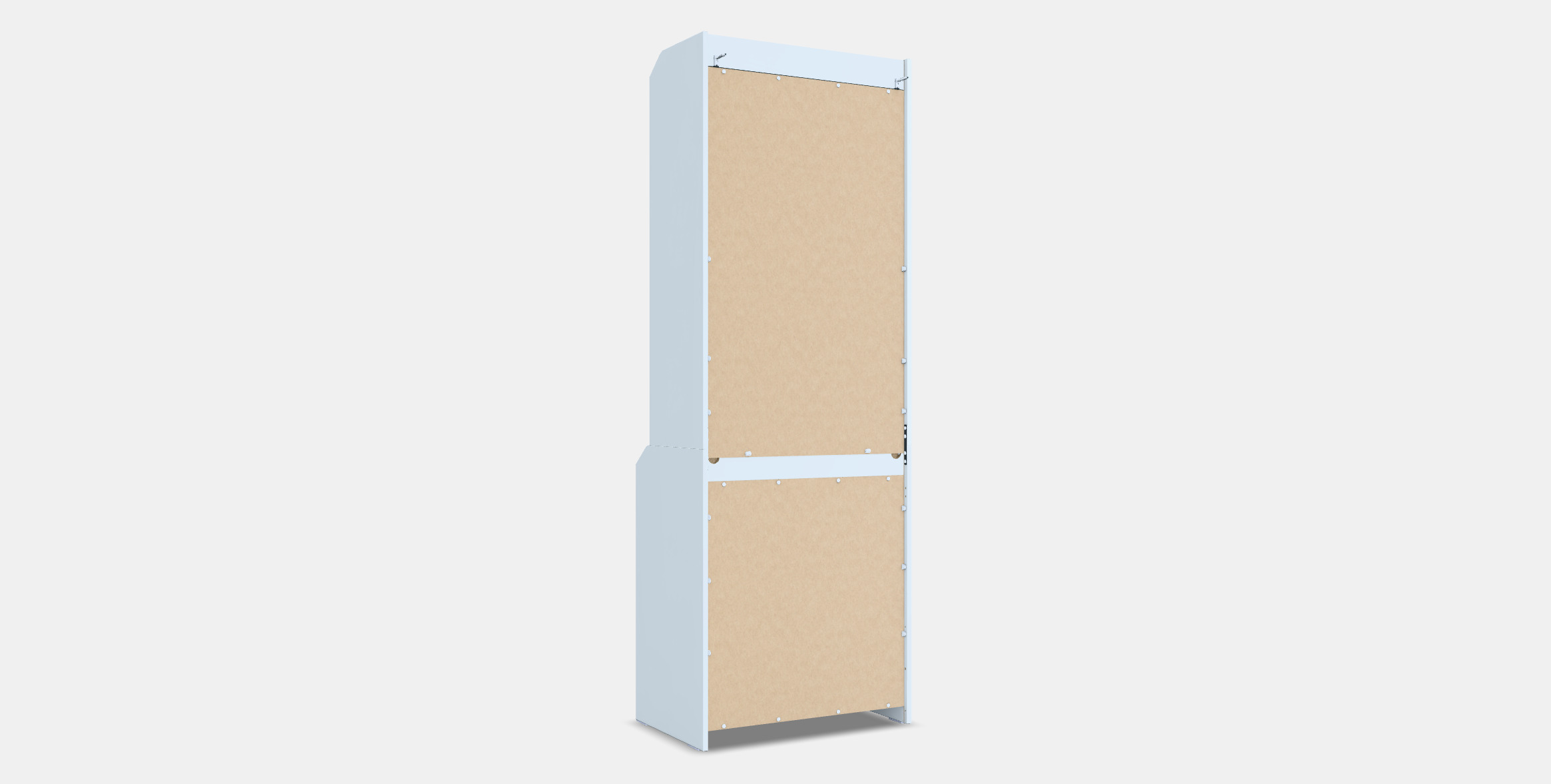 HAUGA Open wardrobe with 3 drawers 3D model_16