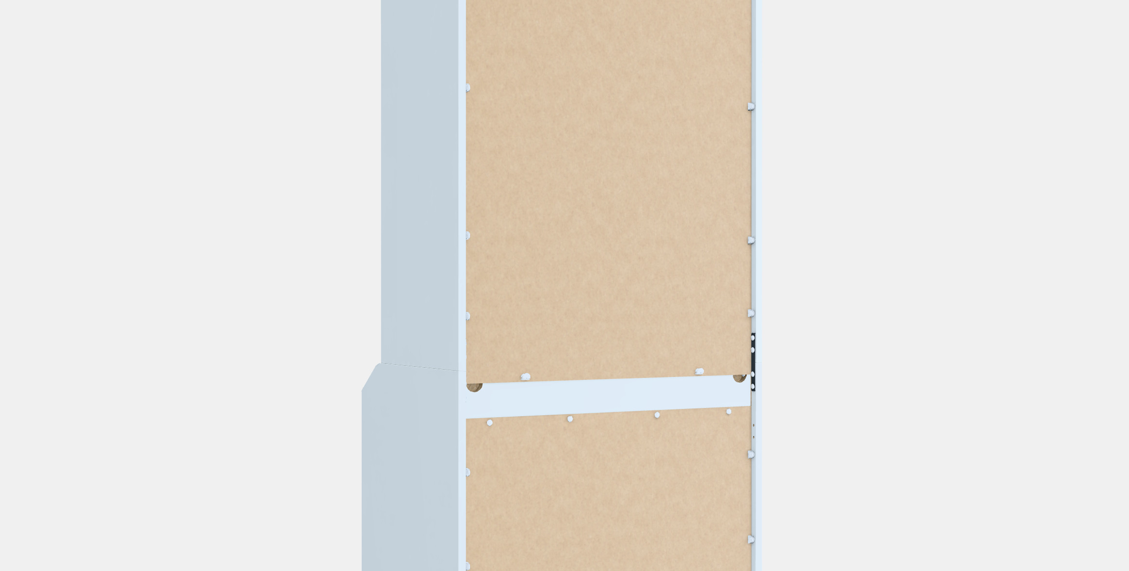 HAUGA Open wardrobe with 3 drawers 3D model_5