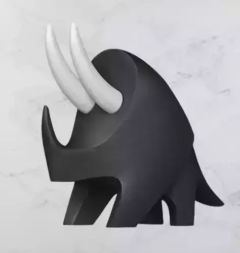 Triceratops DIno Creature Figure Fan Art Toy