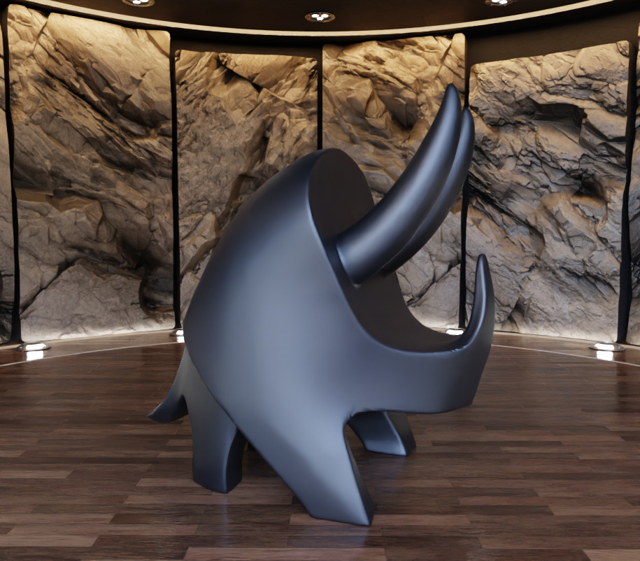 Triceratops DIno Creature Figure Fan Art Toy 3D print model_5