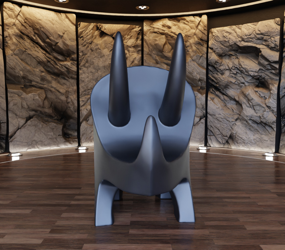 Triceratops DIno Creature Figure Fan Art Toy 3D print model_2