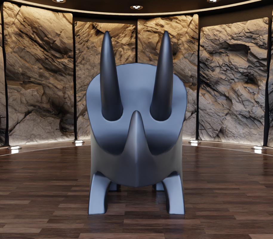 Triceratops DIno Creature Figure Fan Art Toy 3D print model_1