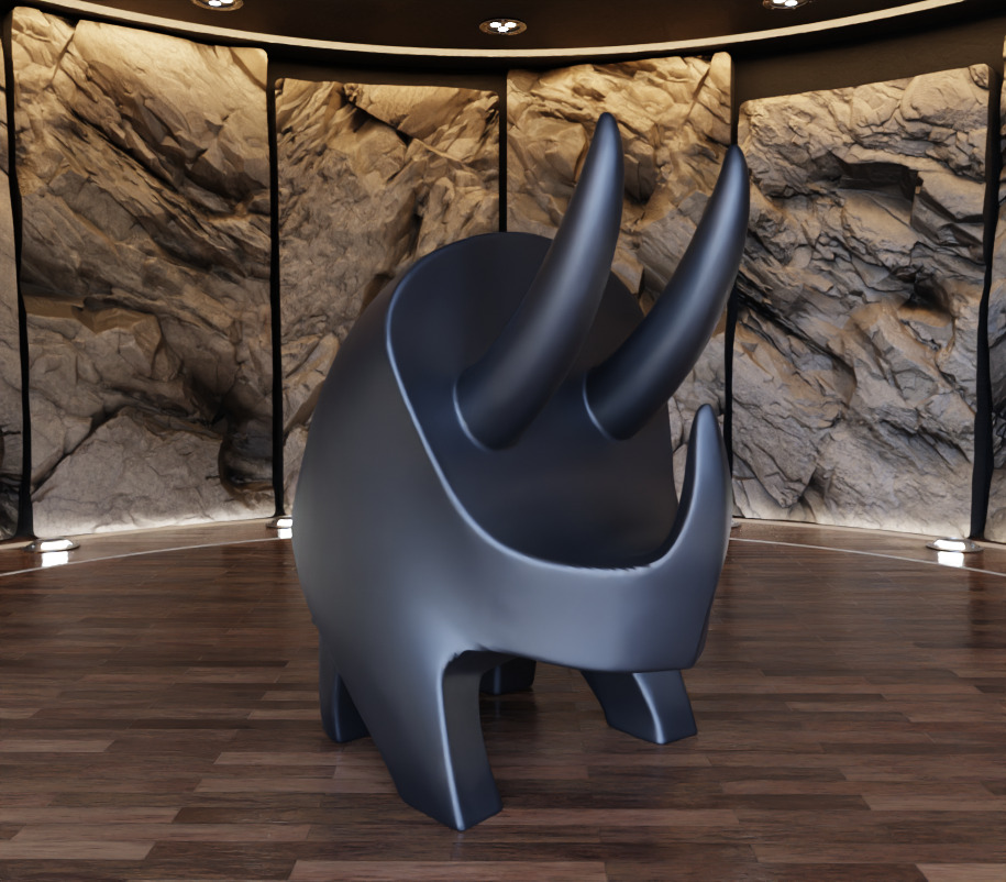 Triceratops DIno Creature Figure Fan Art Toy 3D print model_4