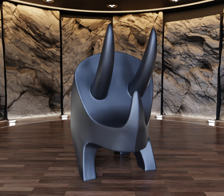 Triceratops DIno Creature Figure Fan Art Toy 3D print model_3