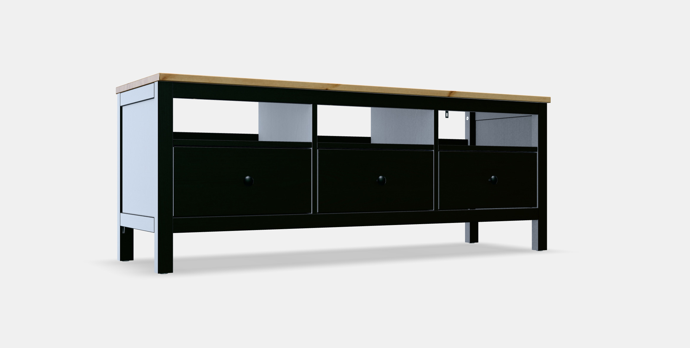 HEMNES TV bench 3D model_11