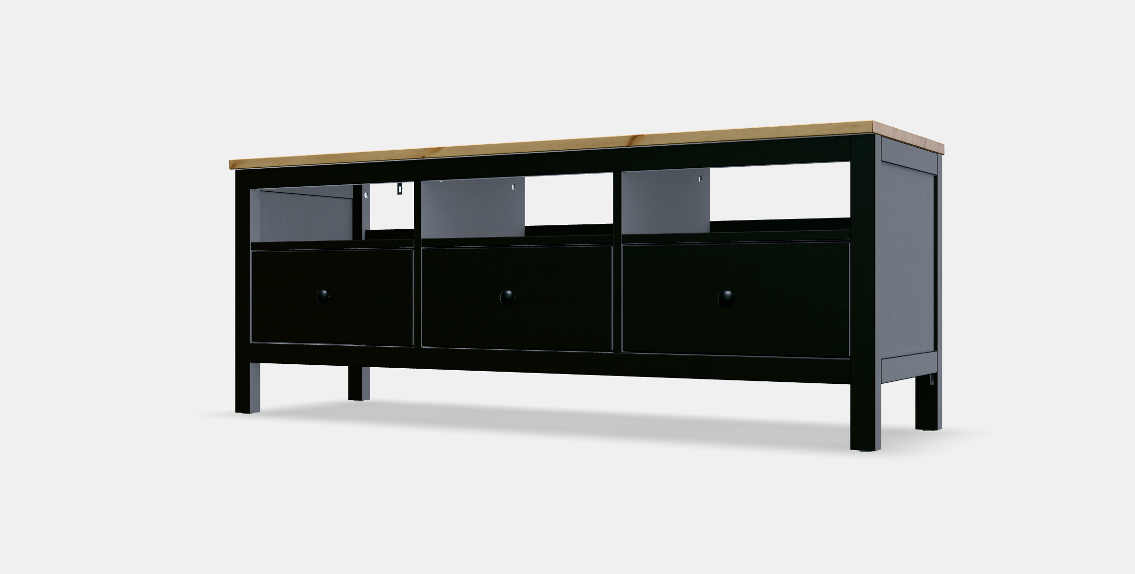 HEMNES TV bench 3D model_12