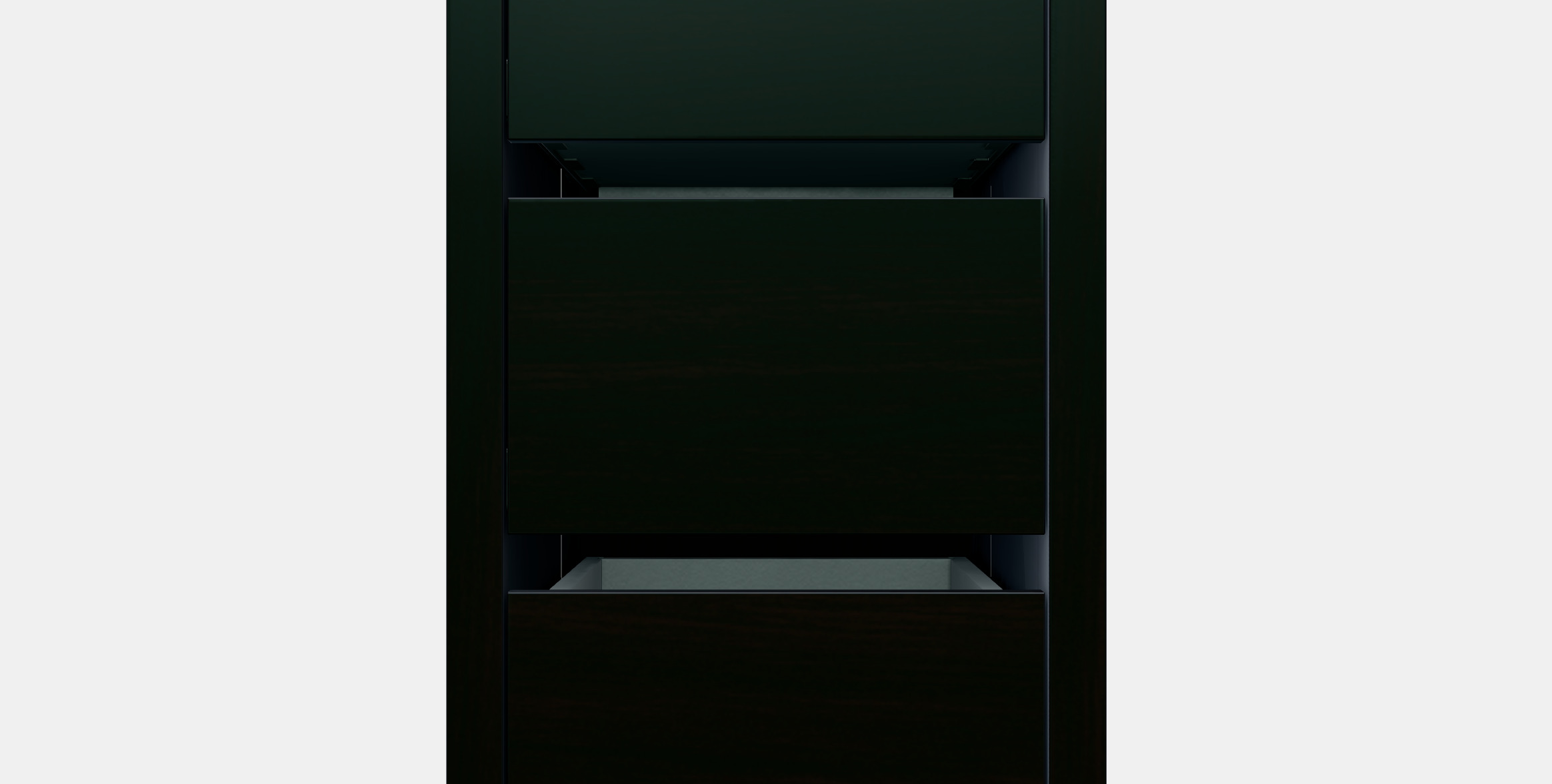 MICKE Drawer unit on castors Low-poly 3D model_11