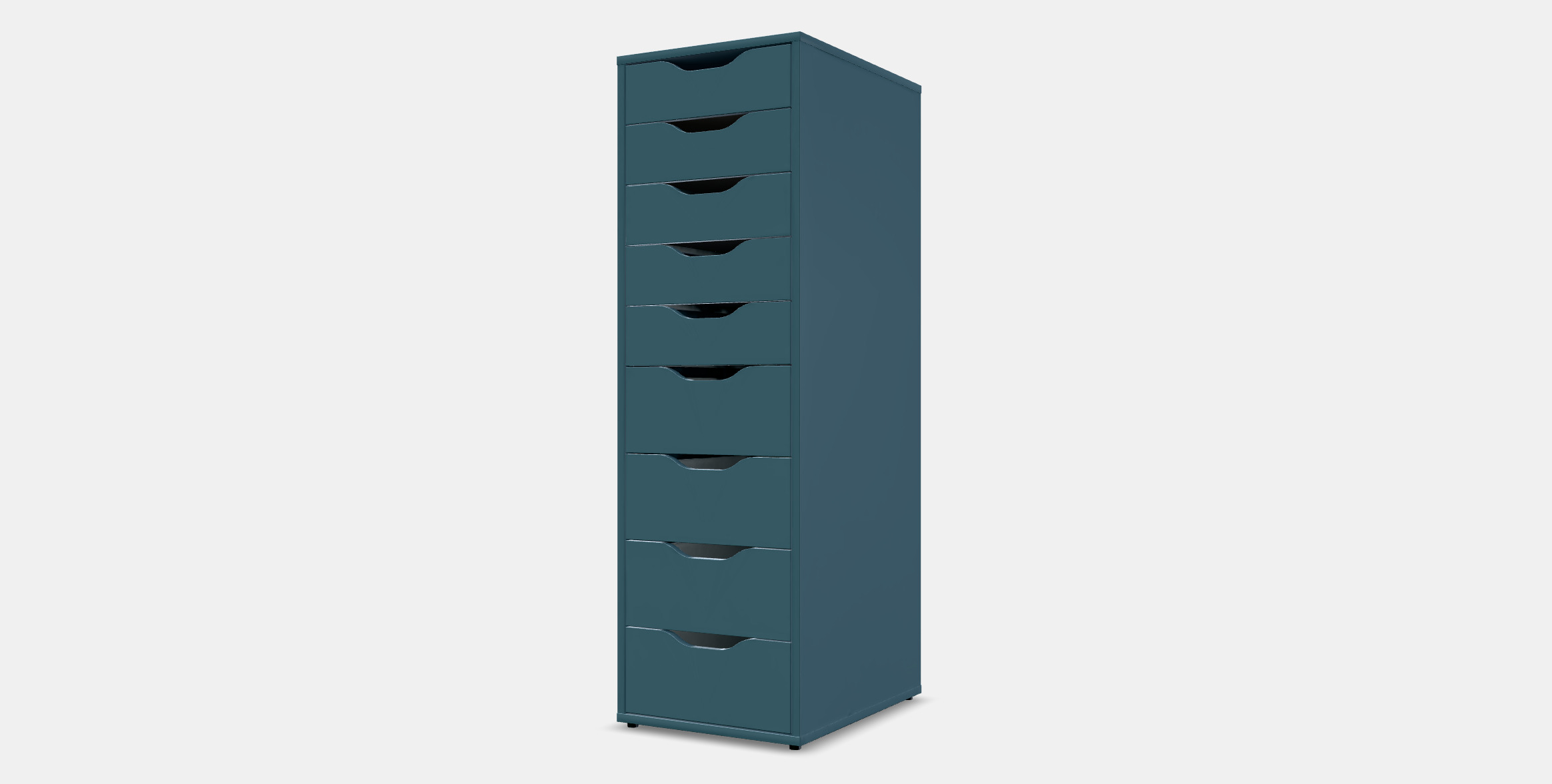 ALEX Drawer unit with 9 drawers 3D model_12