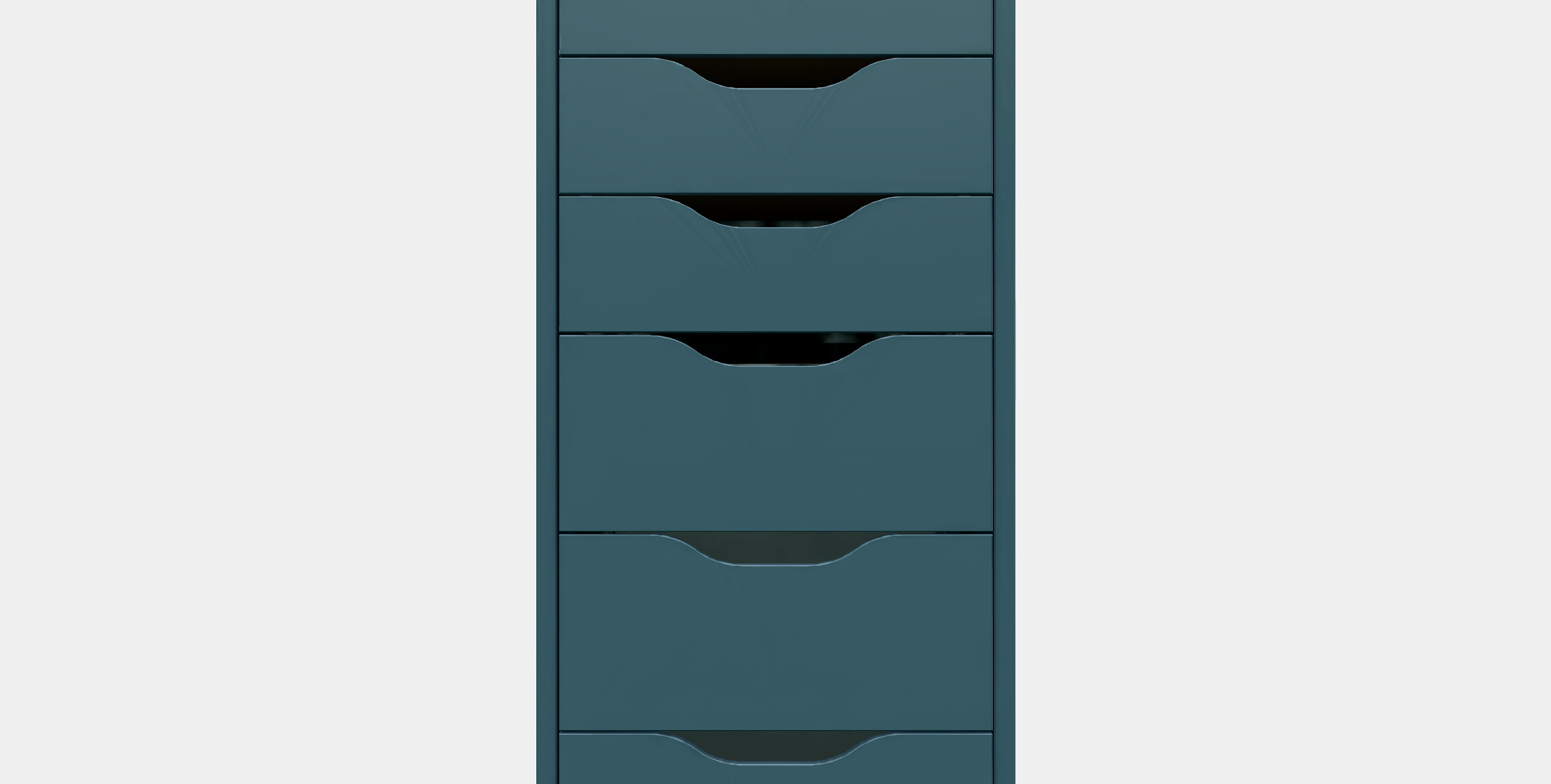 ALEX Drawer unit with 9 drawers 3D model_11