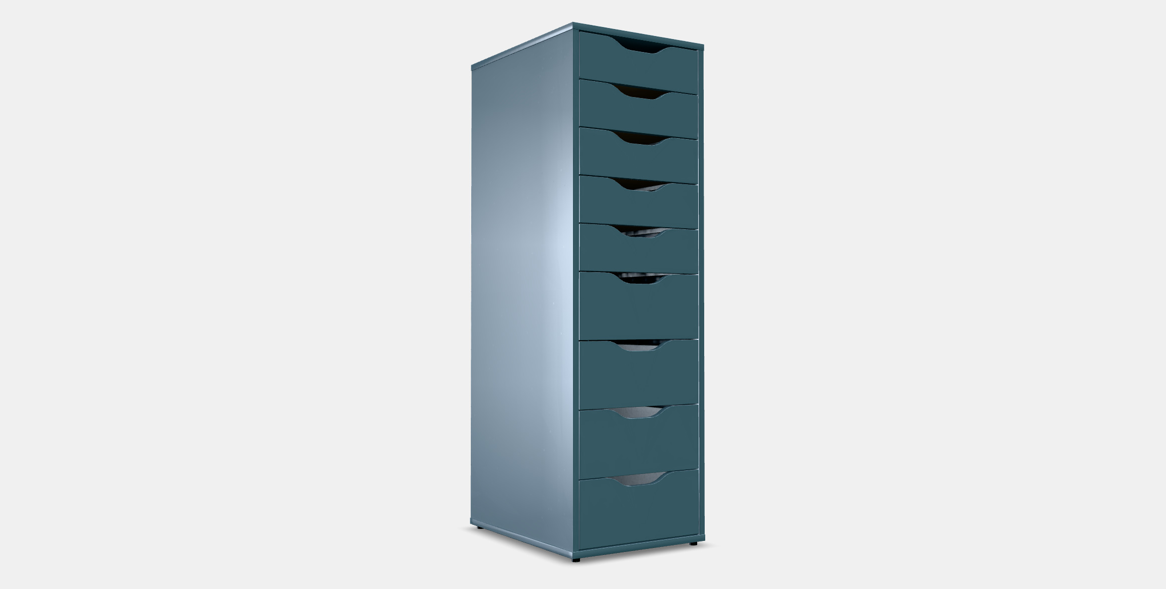 ALEX Drawer unit with 9 drawers 3D model_3