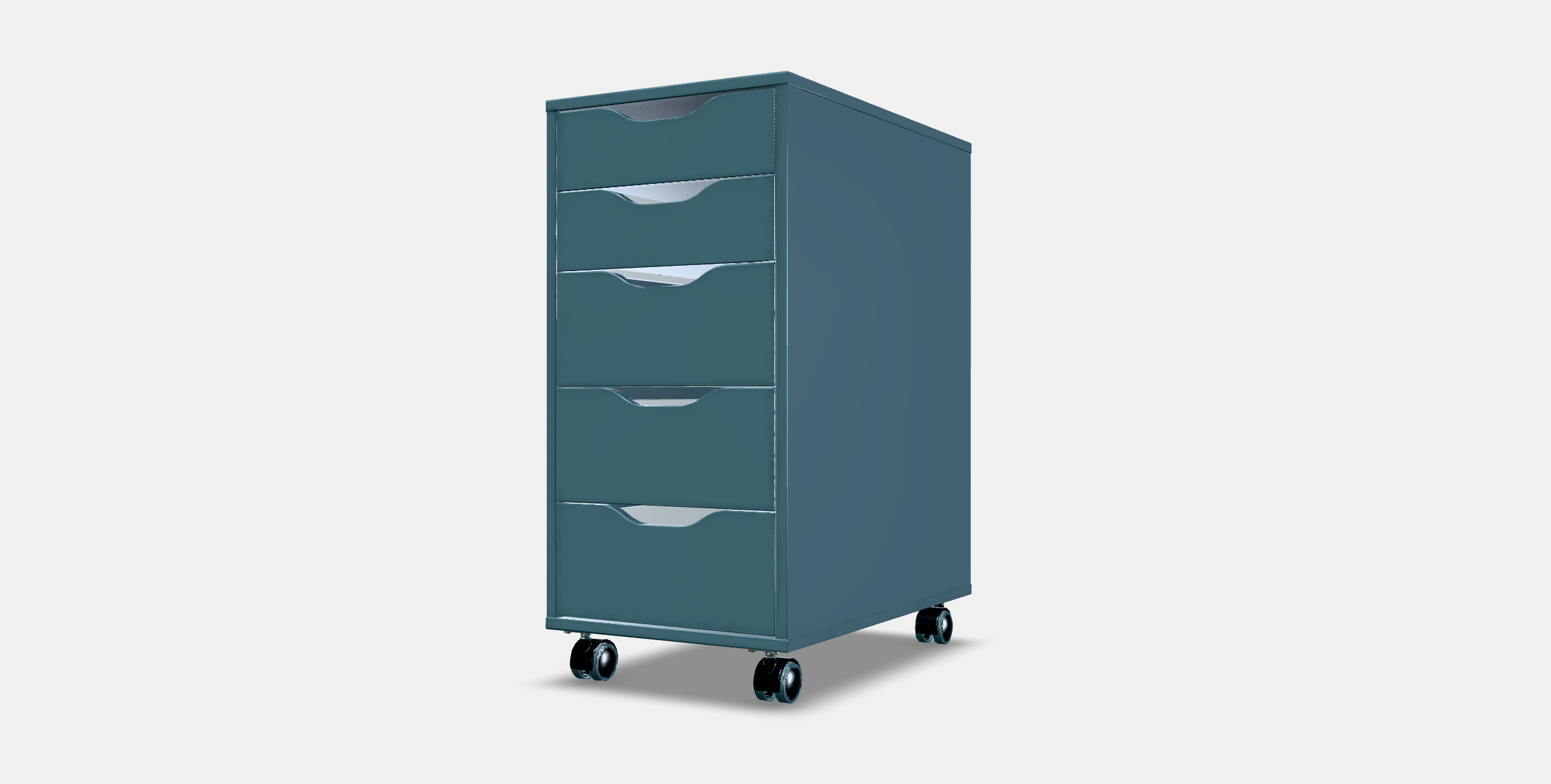 ALEX Drawer unit on castors 1 3D model_11