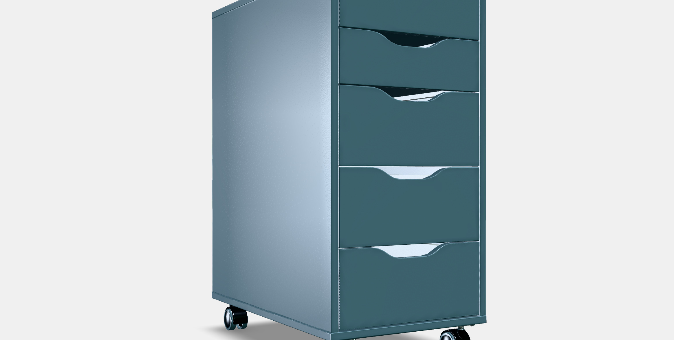 ALEX Drawer unit on castors 1 3D model_12