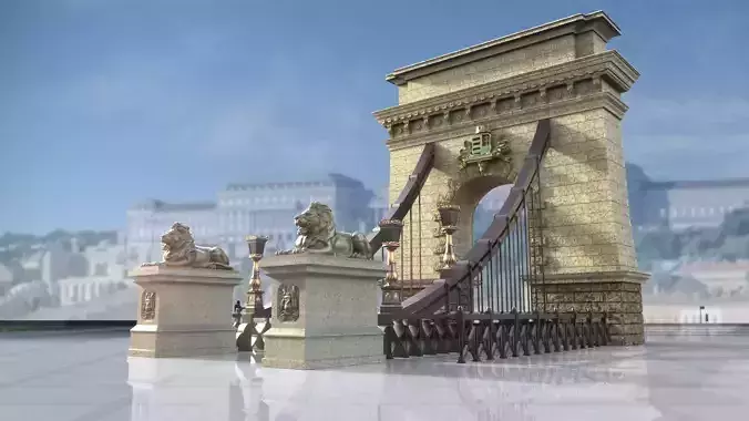 Chain Bridge Budapest Hungary