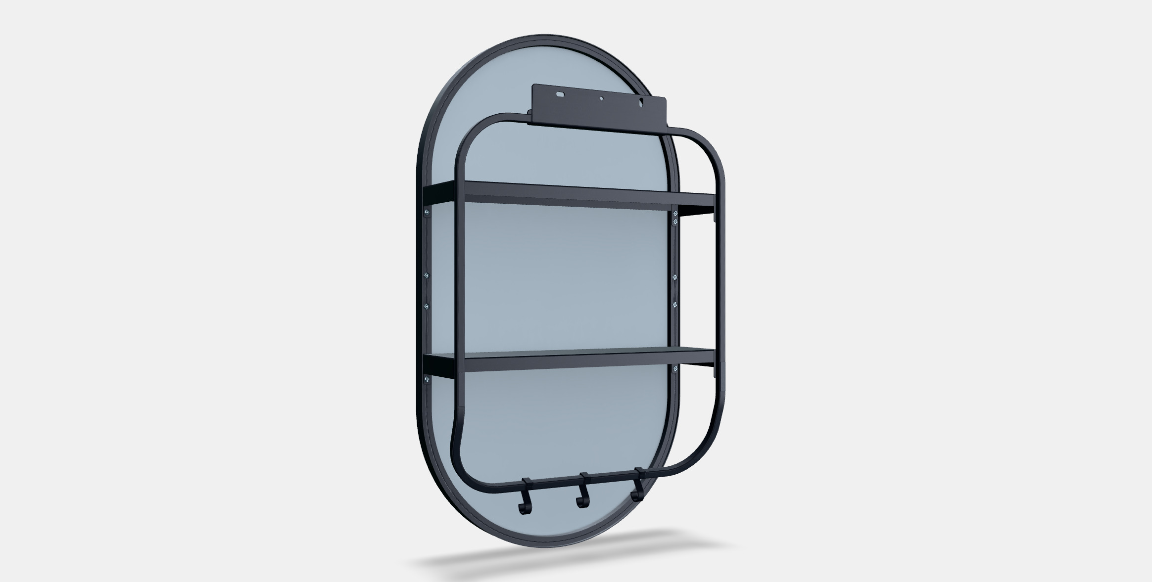 LINDBYN Mirror with storage 3D model_16