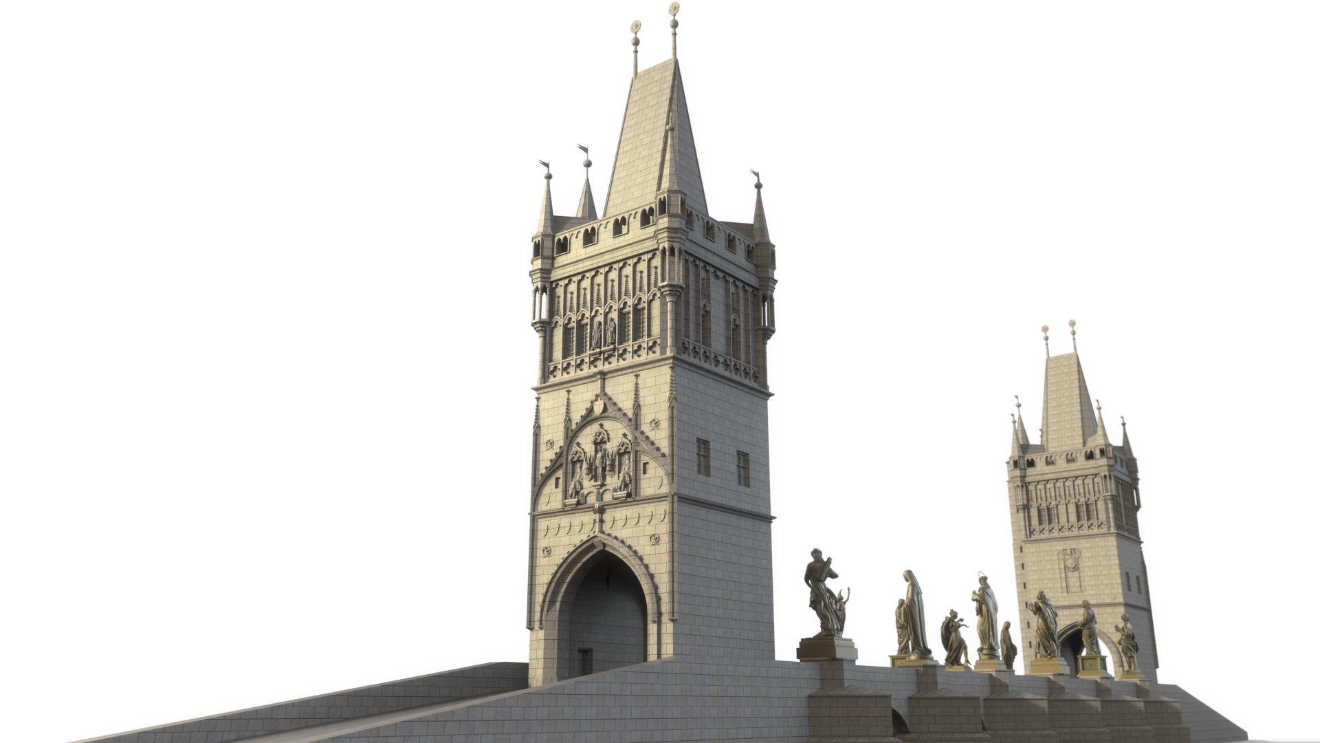Charles bridge 3D model_1